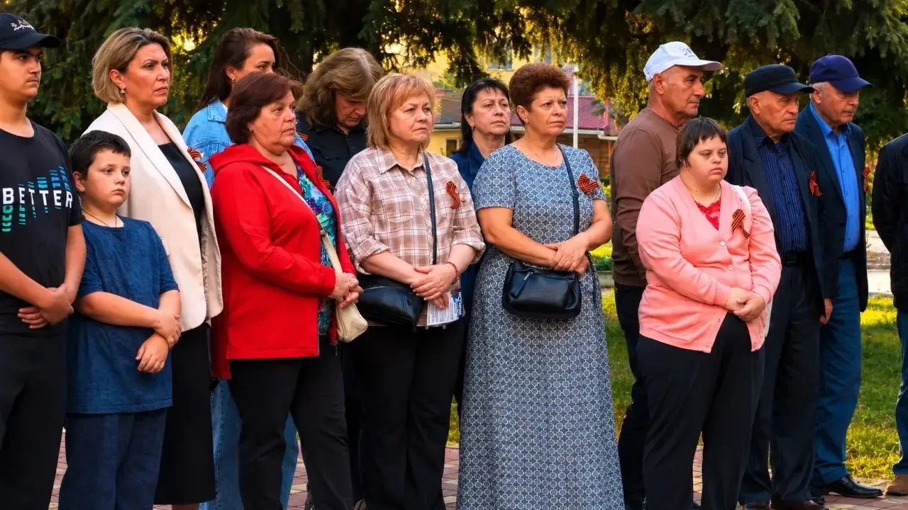 🕯️ Накануне Дня памяти и скорби жители и гости посёлка Кавказский присоединились к еже...
