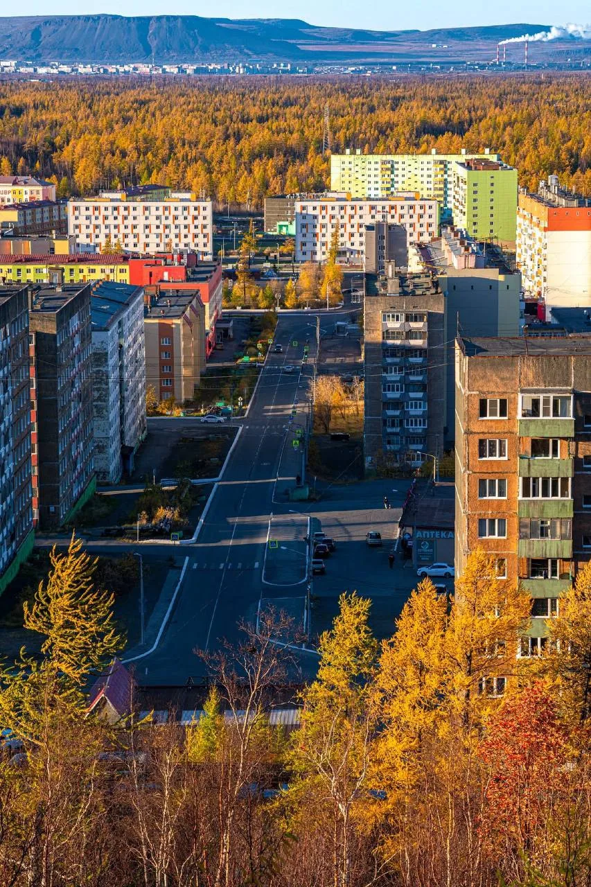 🍂Яркая осень в Талнахе