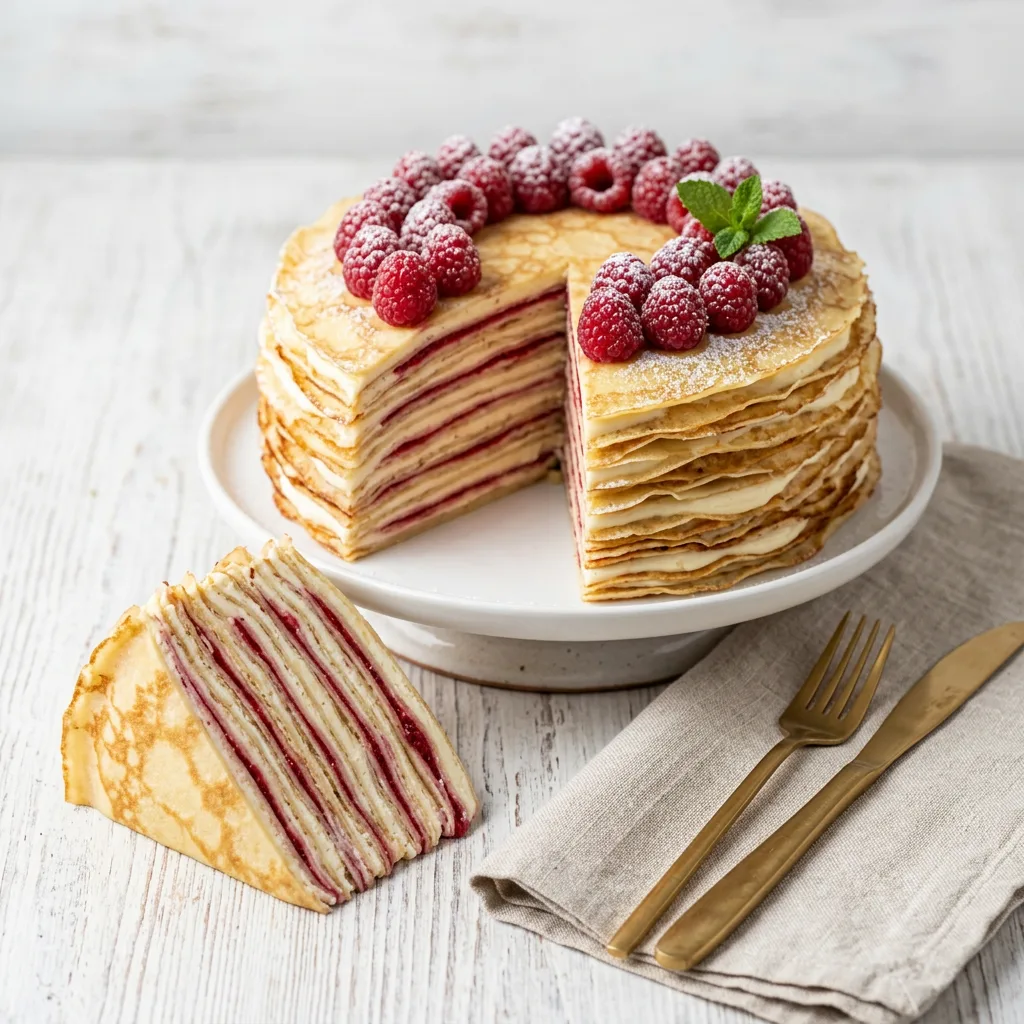 🍓 Ванильно‑малиновый блинный торт «Нежность»

Настоящий триумф вкуса и визуальной эстетики!

Ингред