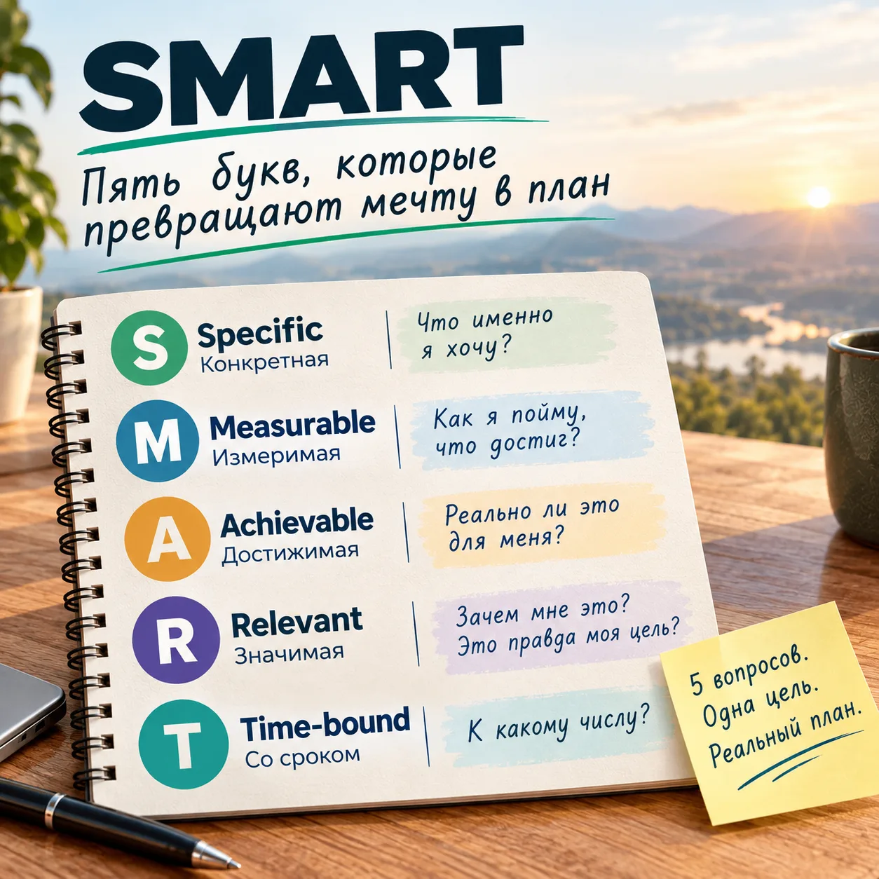 SMART: пять букв, которые превращают мечту в план