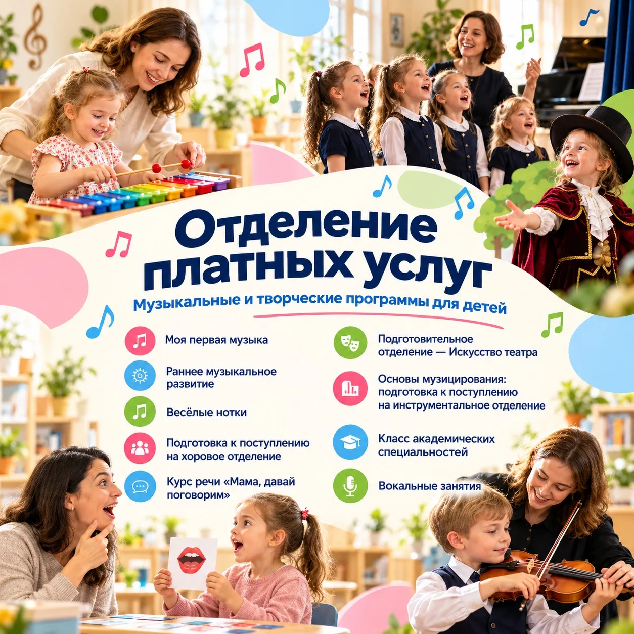 В ДМШ имени М.Л. Таривердиева работает отделение платных образовательных услуг 🎶