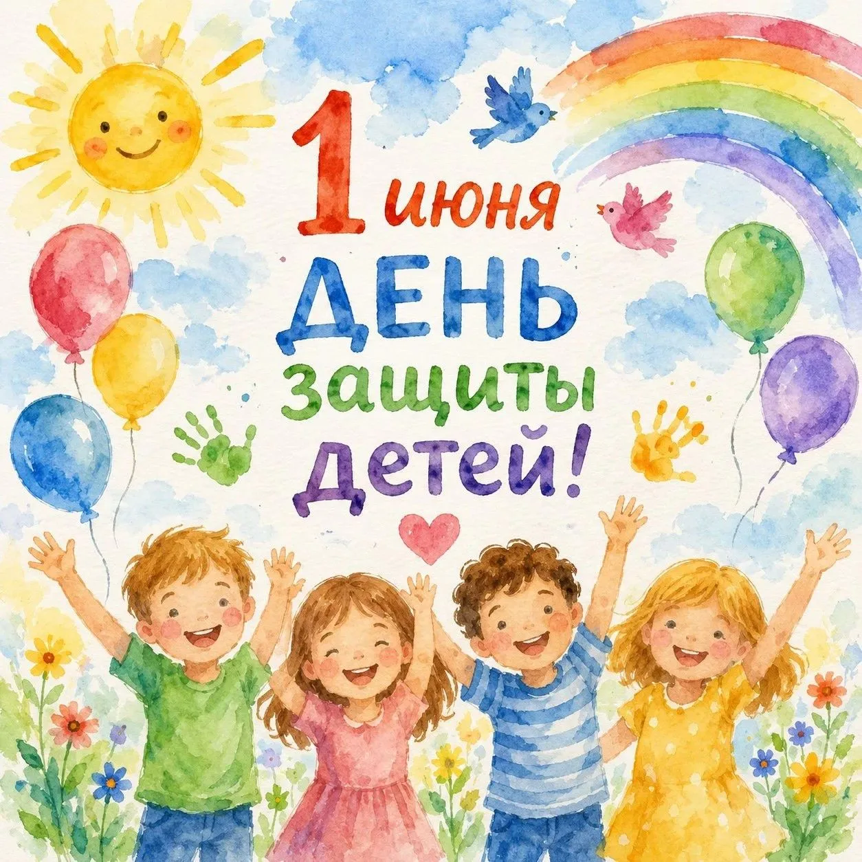 1 июня — День защиты детей! 

Сегодня особенный день — 1 июня. Вся планета отмечает Международный де
