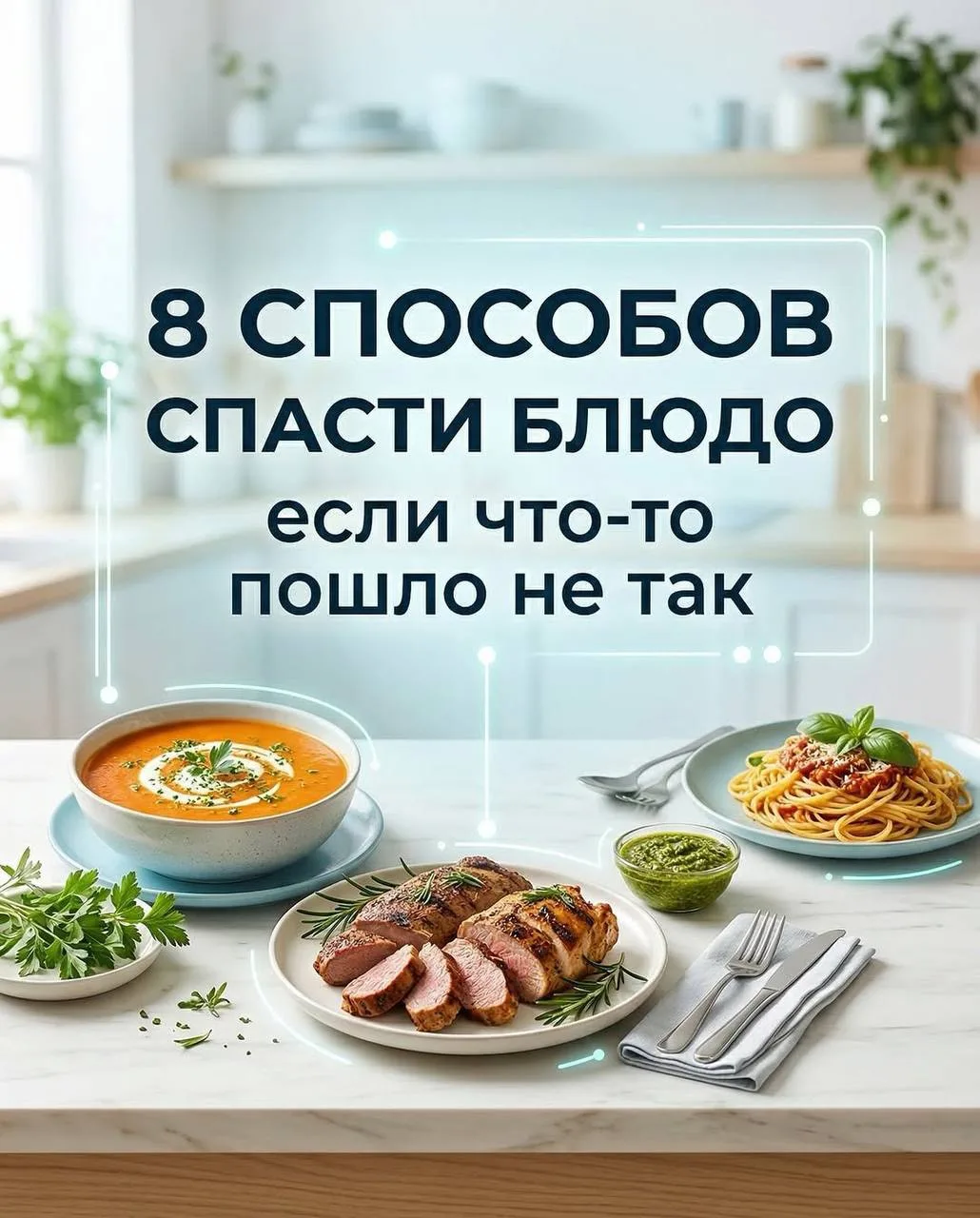 🧑🏻‍🍳8 способов спасти блюдо — если что-то пошло не так