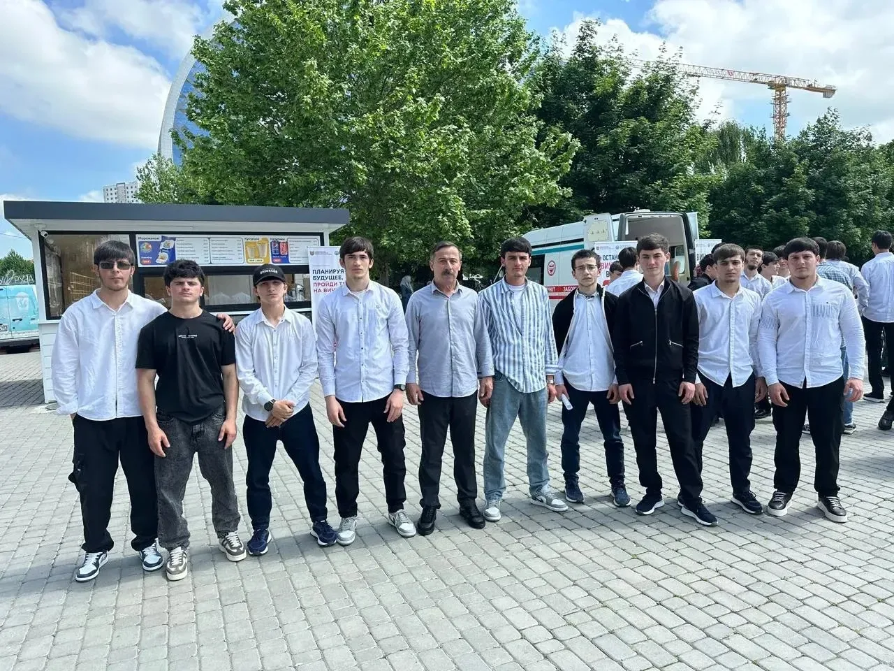 Сегодня студенты колледжа приняли участие в республиканской акции "СТОП ВИЧ/СПИД", приу...