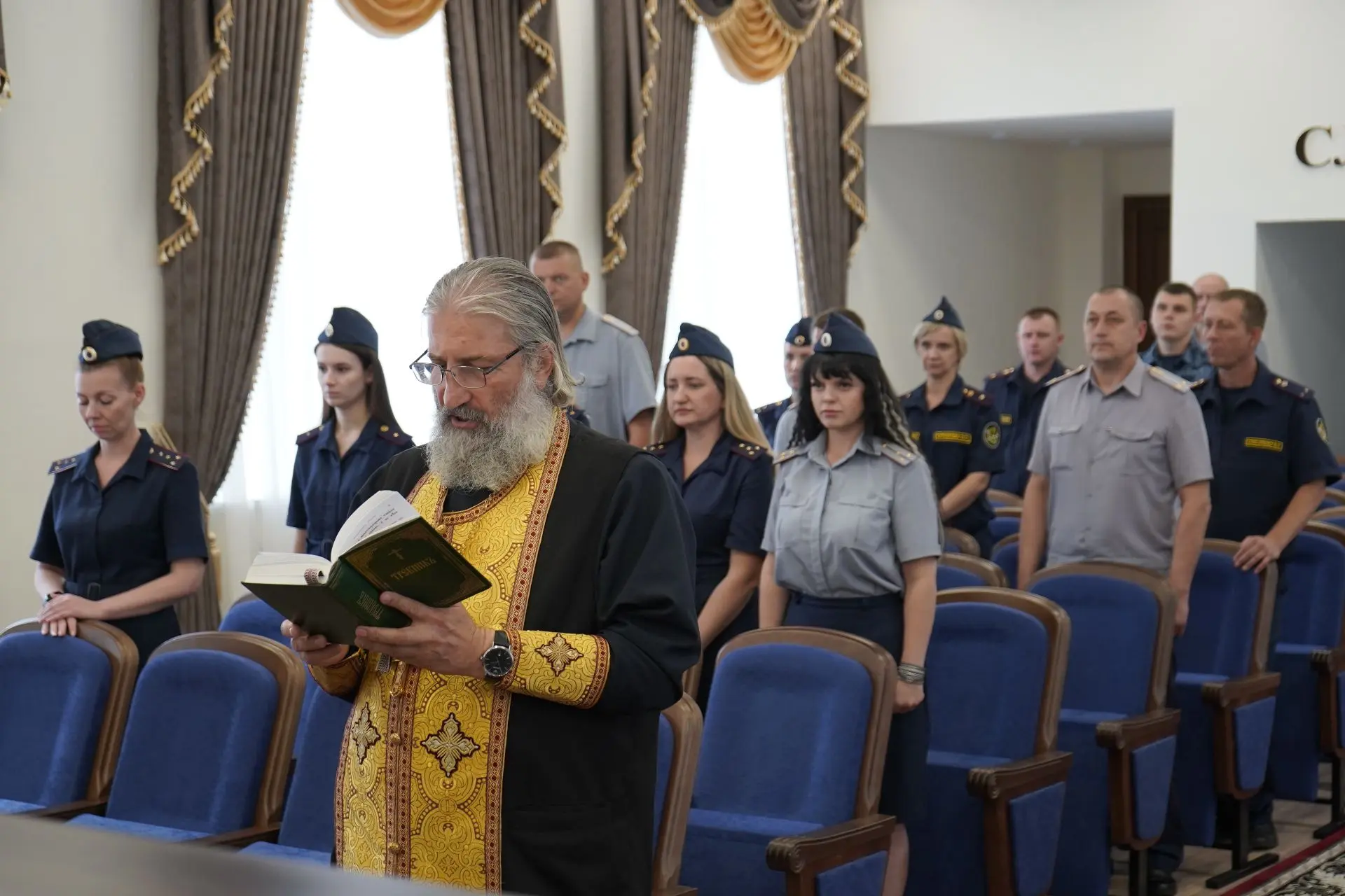 В УФСИН России по Волгоградской области состоялся молебен, посвященный памяти преподобн...