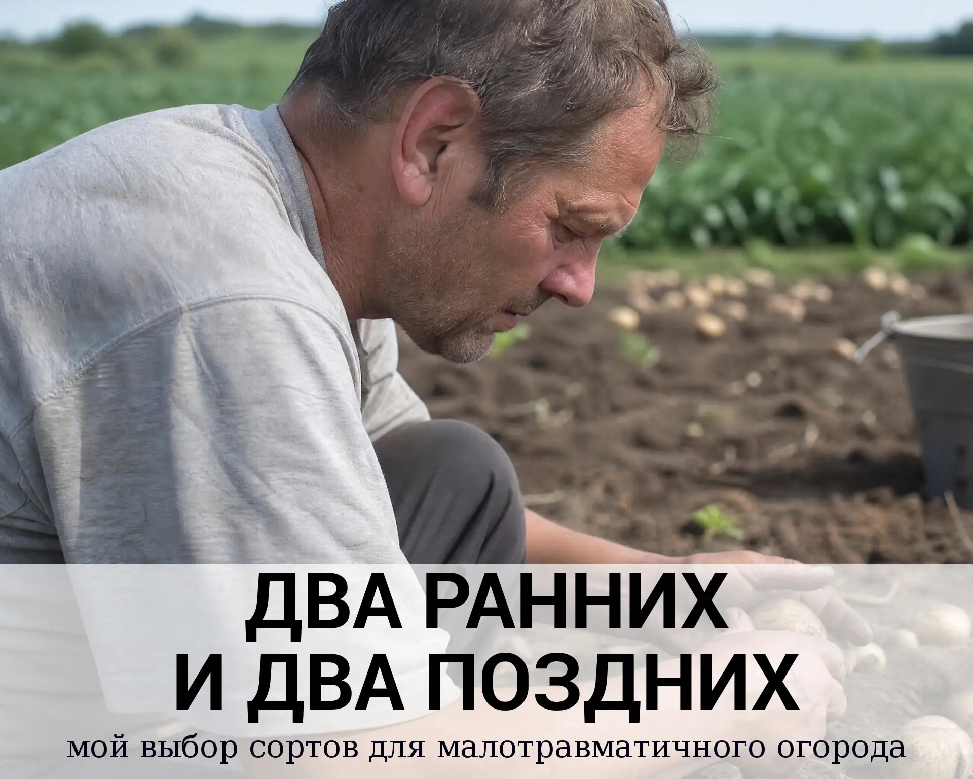 «Два ранних и два поздних: мой выбор сортов для малотравматичного огорода»