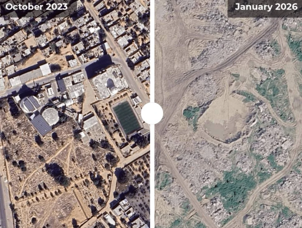 Google Earth показал сектор Газа до и после войны: