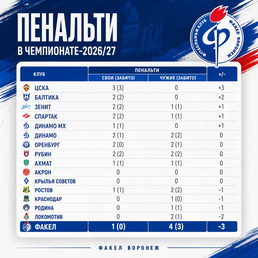 И ещё немного о пенальти в текущем чемпионате