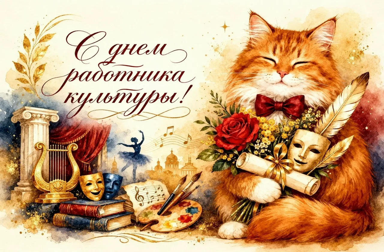 Дорогие работники культуры! 
 
От лица Некоузского культурного центра сердечно поздравляем вас с про