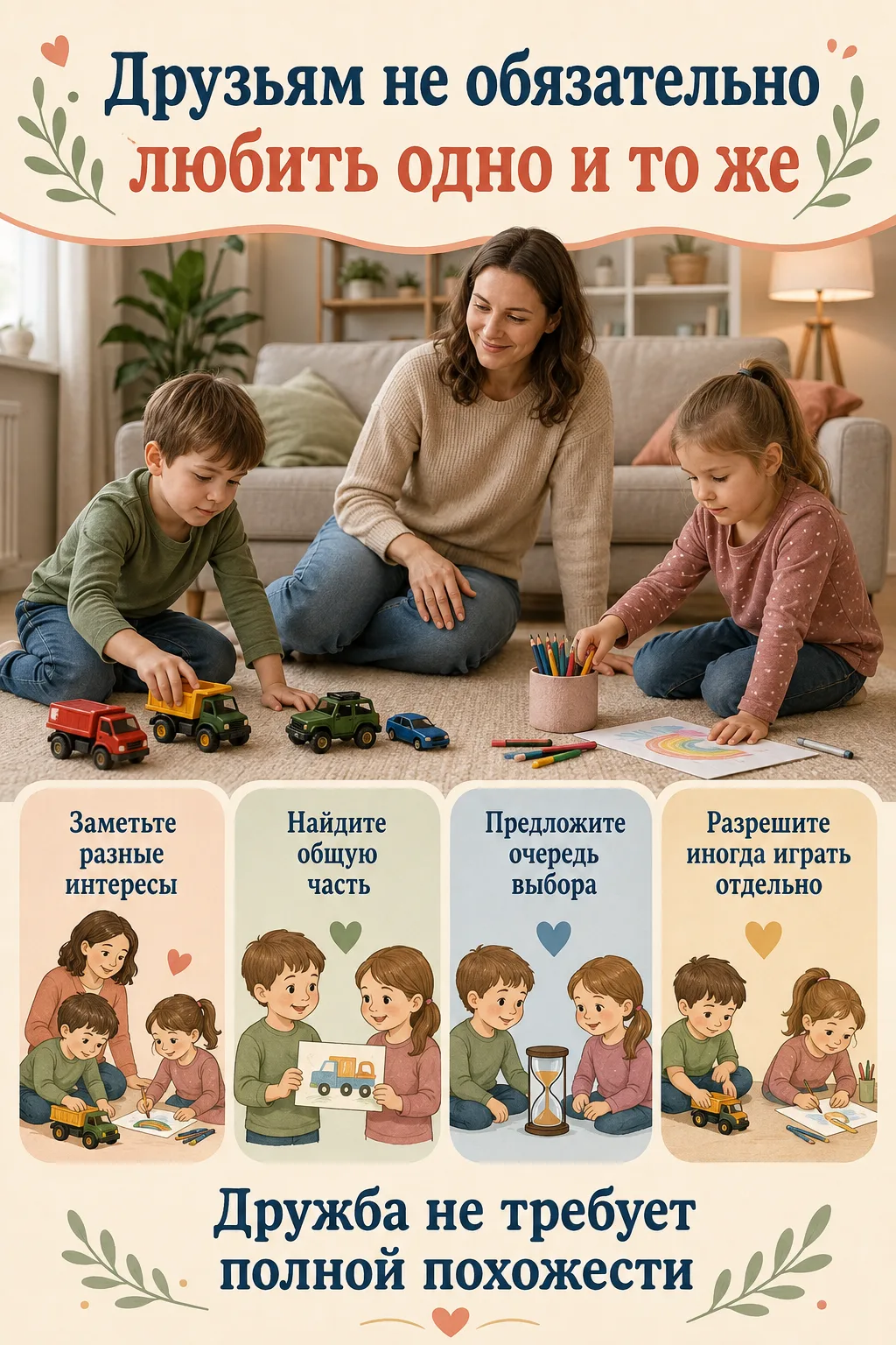 🤝 Друзьям не обязательно любить одно и то же