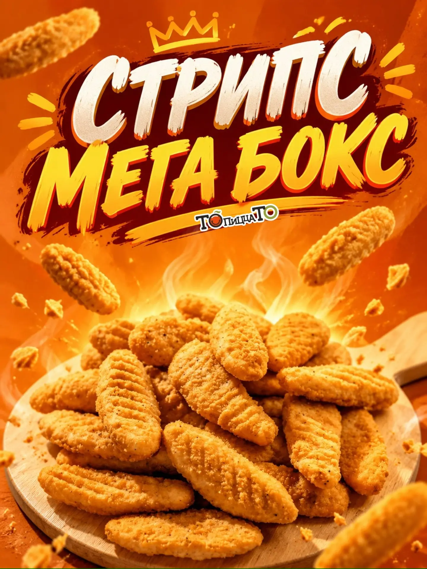 🍗 Когда обычной порции уже мало, в «То-То» есть Стрипс Мега Бокс 😍