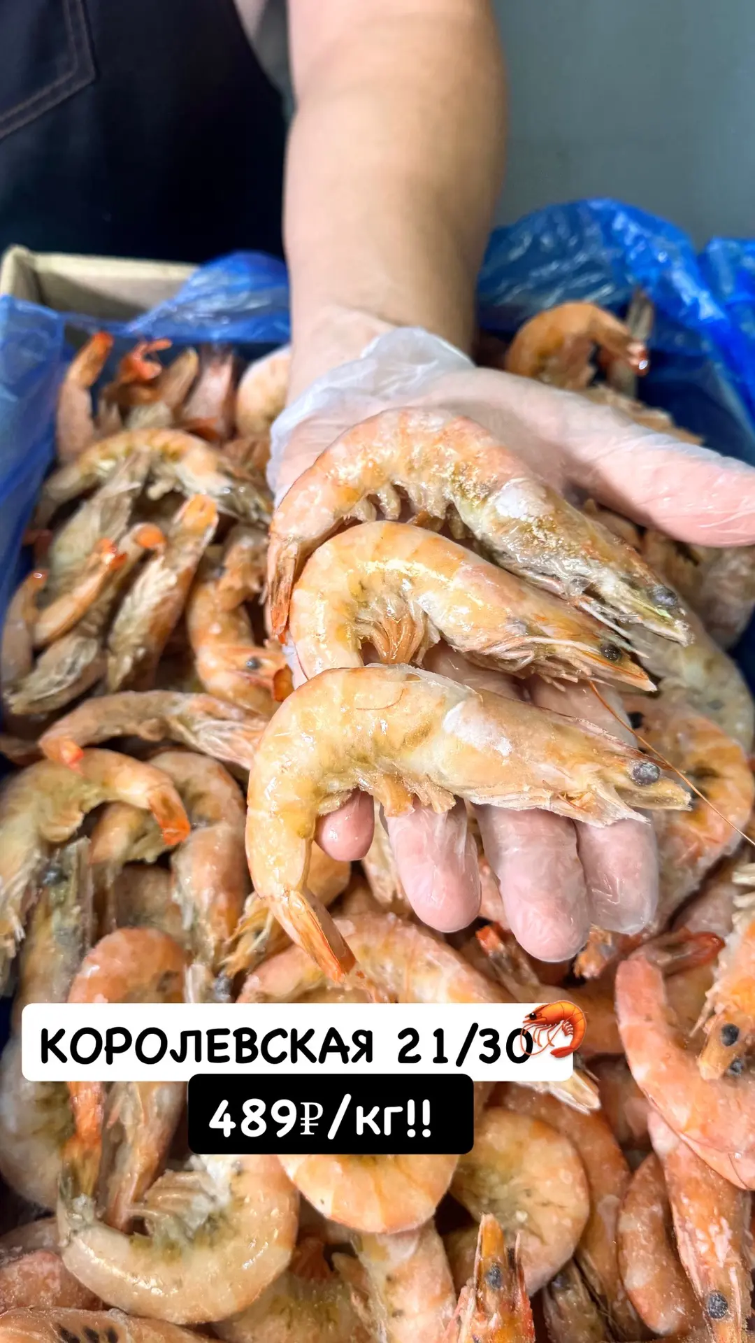 Супер предложение на королевскую креветку 🦐 

1️⃣2️⃣2️⃣3️⃣₽ за упаковку 2.5кг

☝️ размерчик 21-30 (