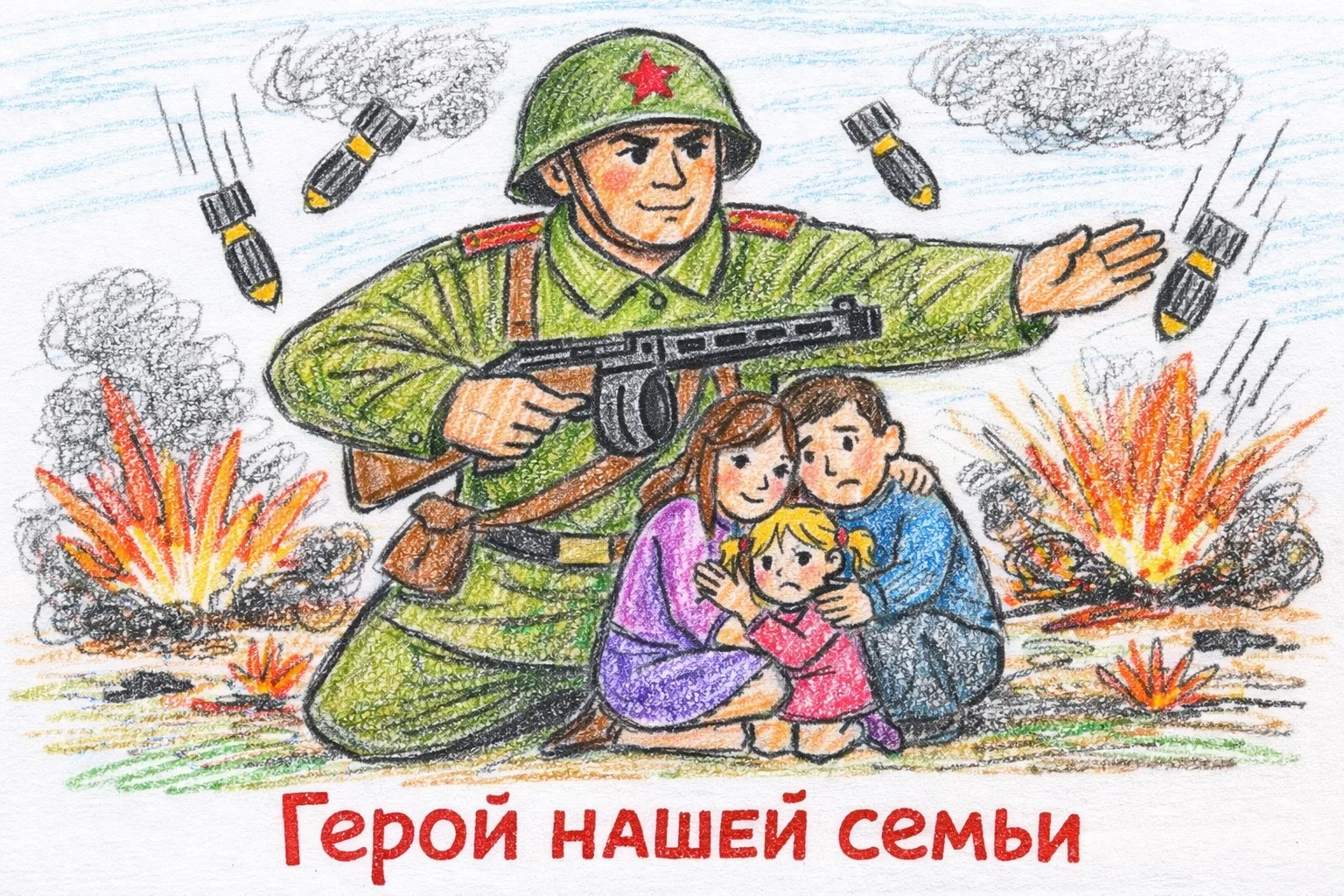 ✨🇷🇺В каждой семье есть свой герой – прадед, дедушка, отец, дядя, брат, который защищал нашу Родину в