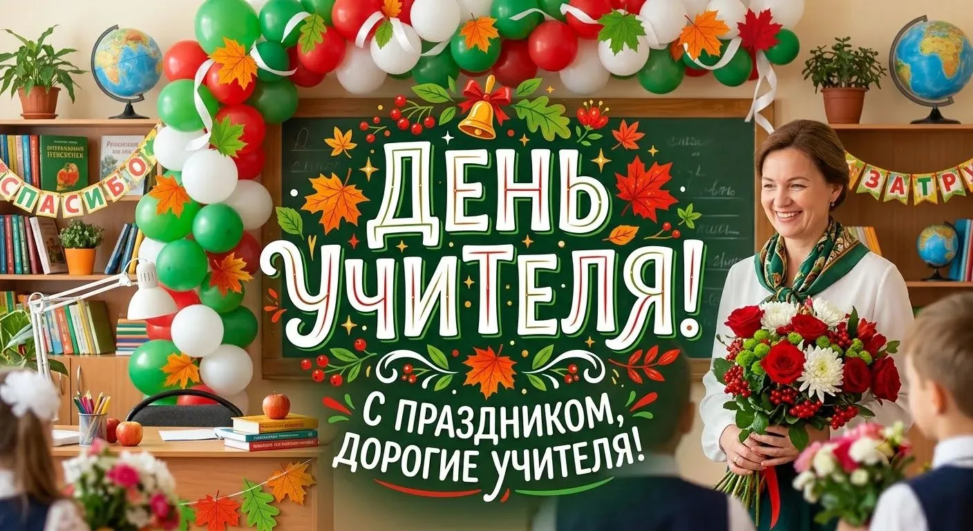 Дорогие учителя, уважаемые педагоги и ветераны педагогического труда!🥇