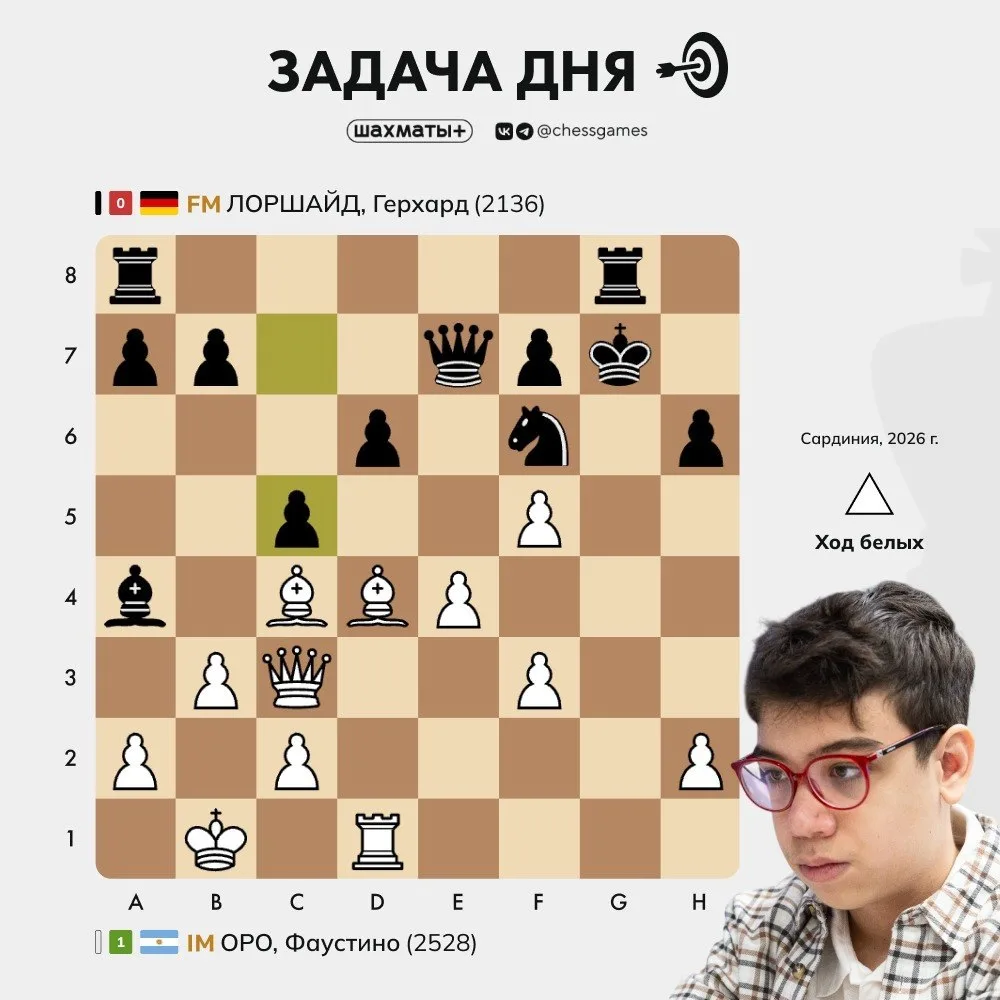 ♟   Задача дня 🥉 Уровень сложности: начальный 📈 Примерный рейтинг: 1200–1600 Lichess  Вчера стартова