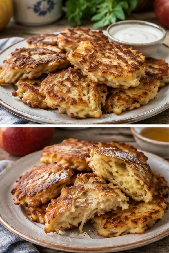 "Оладьи из яблок — просто, быстро, вкусно"