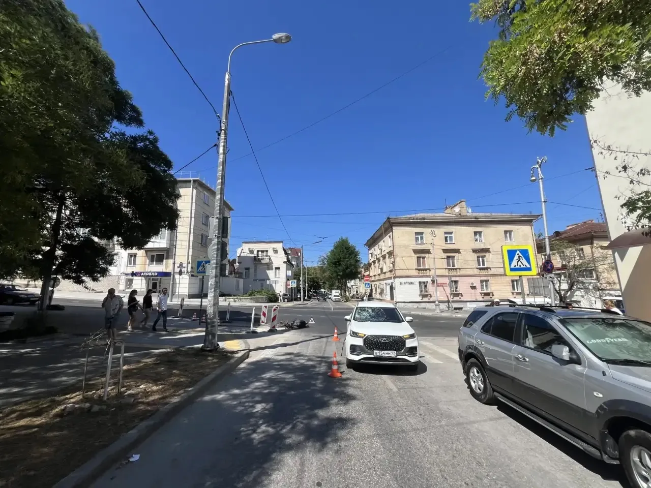 ДТП с участием велосипедиста на улице Адмирала Октябрьского