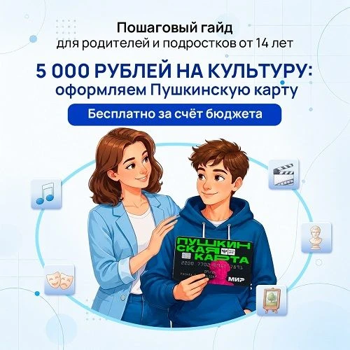 Инструкции для родителей: Как оформить Пушкинскую карту: пошаговый гайд для родителей п...