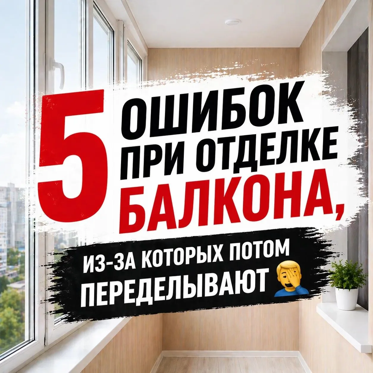 5 ошибок при отделке балкона, из-за которых потом переделывают🤦‍