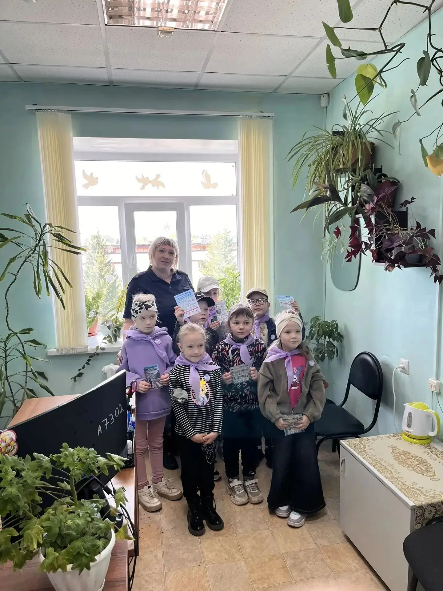 21 мая воспитанники детского сада «Чебурашка» побывали в гостях у инспектора по делам несовершенноле