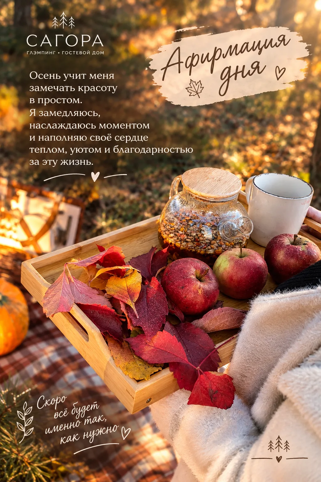 🍂 Афирмация дня от «Сагоры»