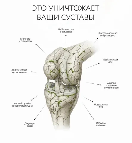 Что разрушает суставы — и что их сохраняет.
