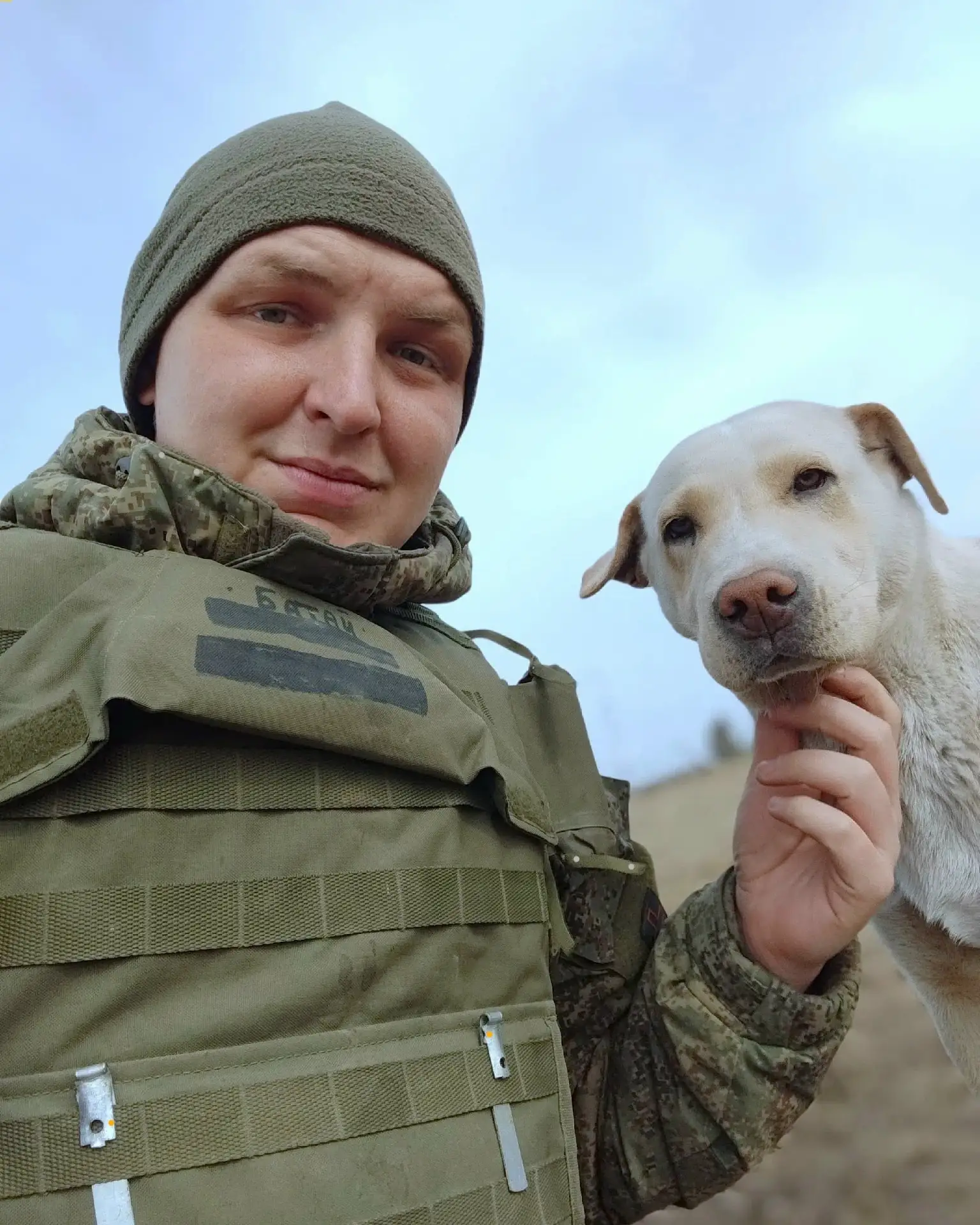 На позициях. Со своим хвостатым товарищем 🐾