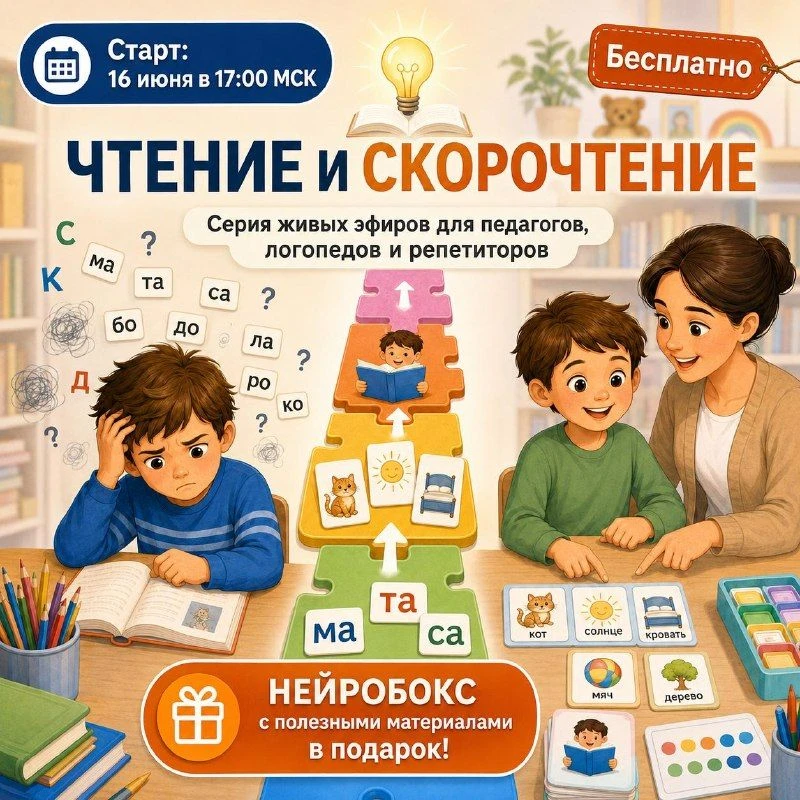 📚«Ребенок читает, но ничего не понимает» — это топ-запрос у родителей детей 5–10 лет. 

Это та база