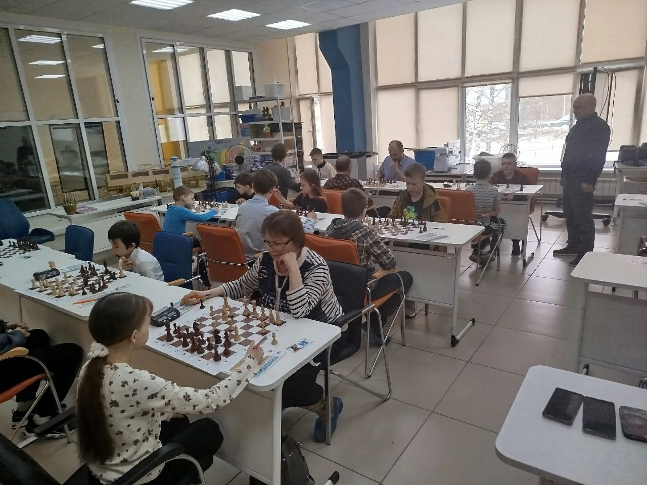 Чемпионат г. Новочебоксарска по шахматам достиг экватора. После 4 тура лидирует мастер ...