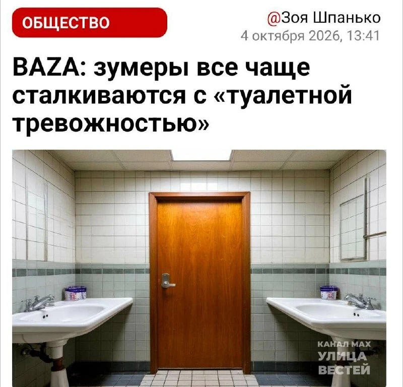 В медиапространстве активно обсуждается новый синдром, поразивший зумеров, — «туалетная...