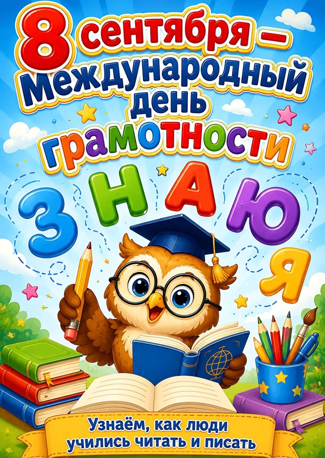 📚 Сегодня особенный день — Международный день грамотности!