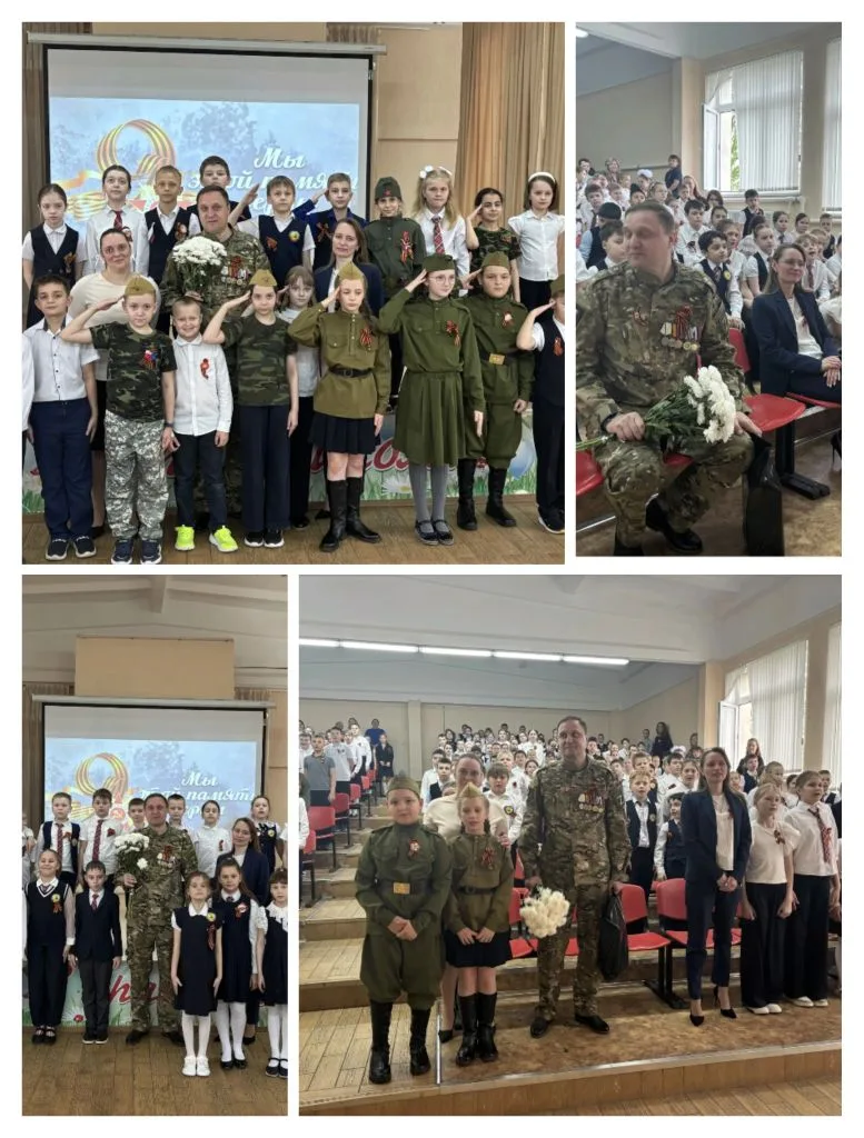 🎖 Сегодня в преддверии Дня Победы в нашем лицее, в корпусе начальной школы прошёл митинг «Этих дней 