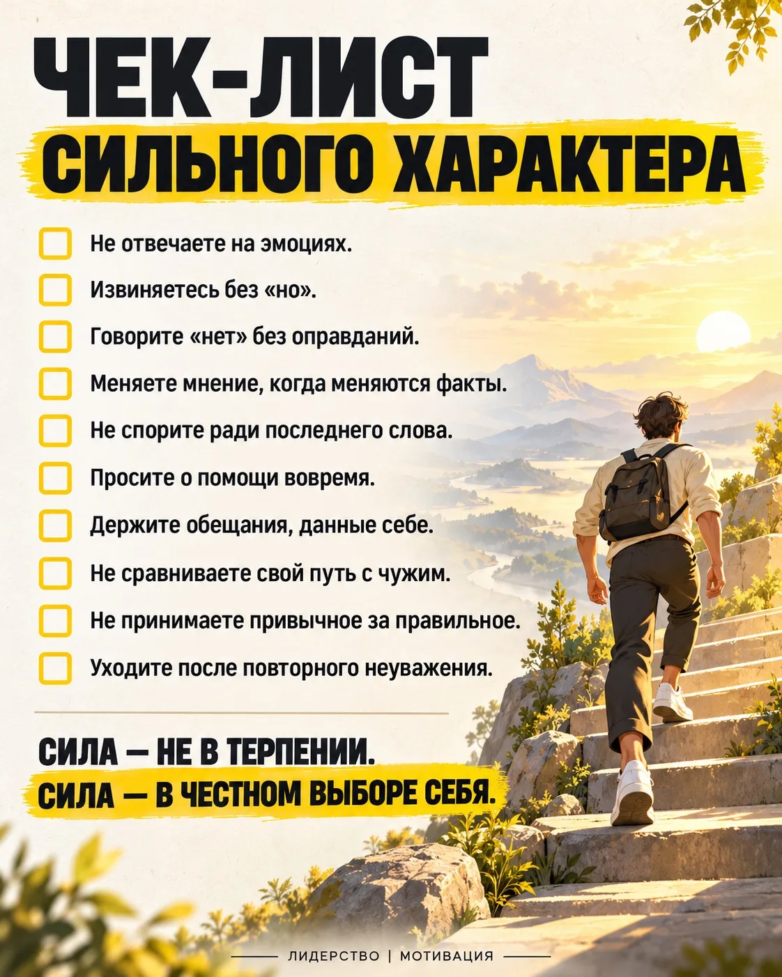 Сила характера проявляется не в том, сколько вы способны терпеть, а в том, насколько че...