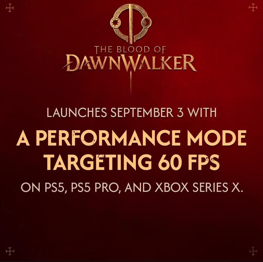 The Blood of Dawnwalker получит режим 60 FPS на PS5 и Xbox Series X уже с патчем первог...