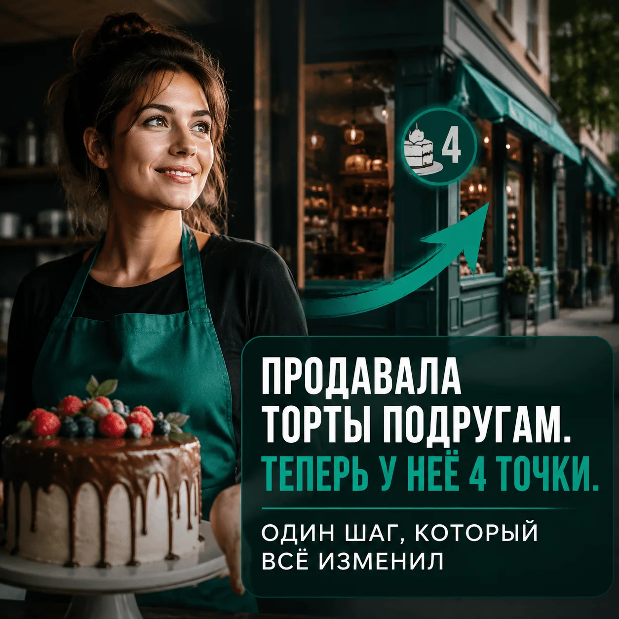 Она подняла цены вдвое и потеряла друзей, но через год открыла четыре филиала

Катя пекла торты. Сна
