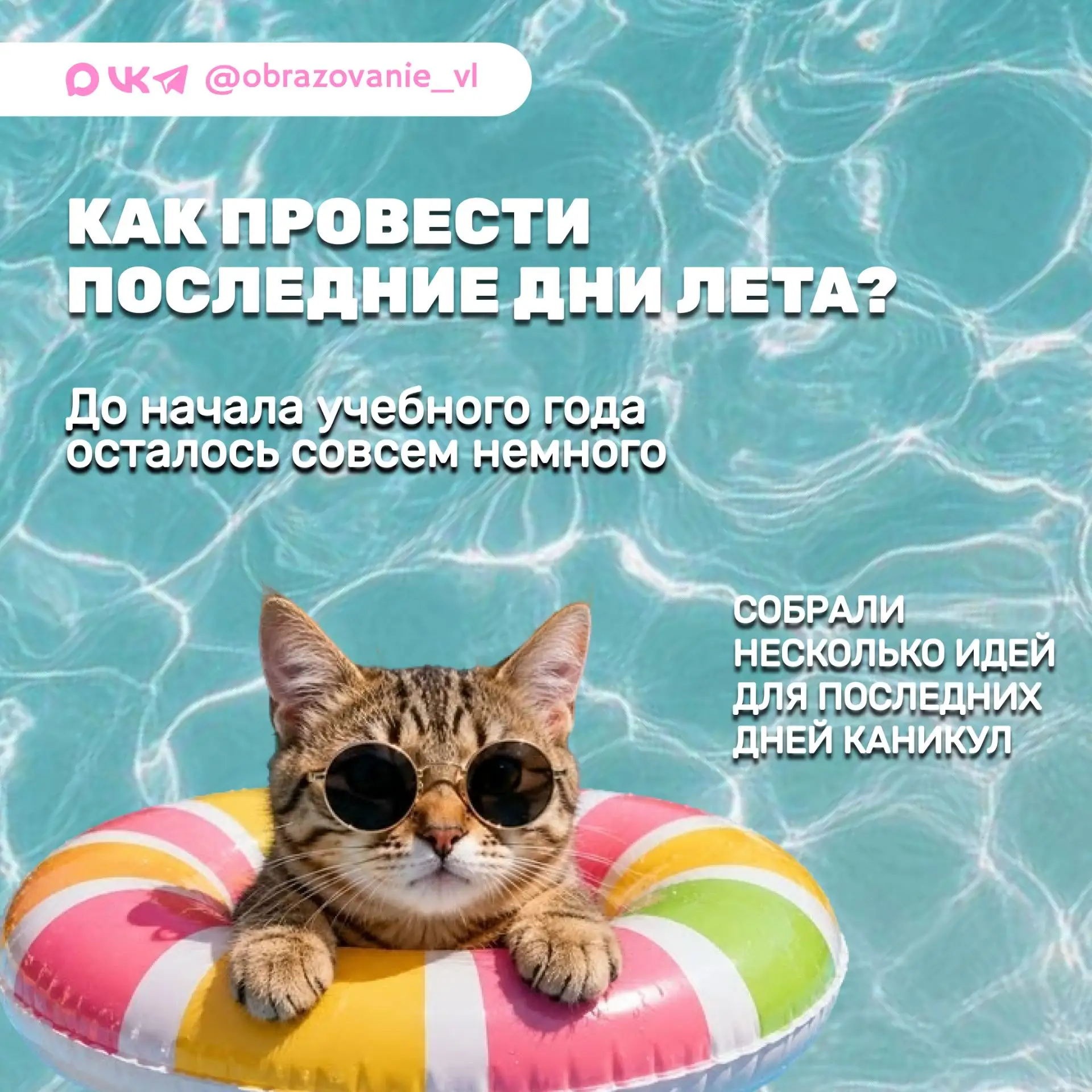 ☀️ Как провести последние дни лета?