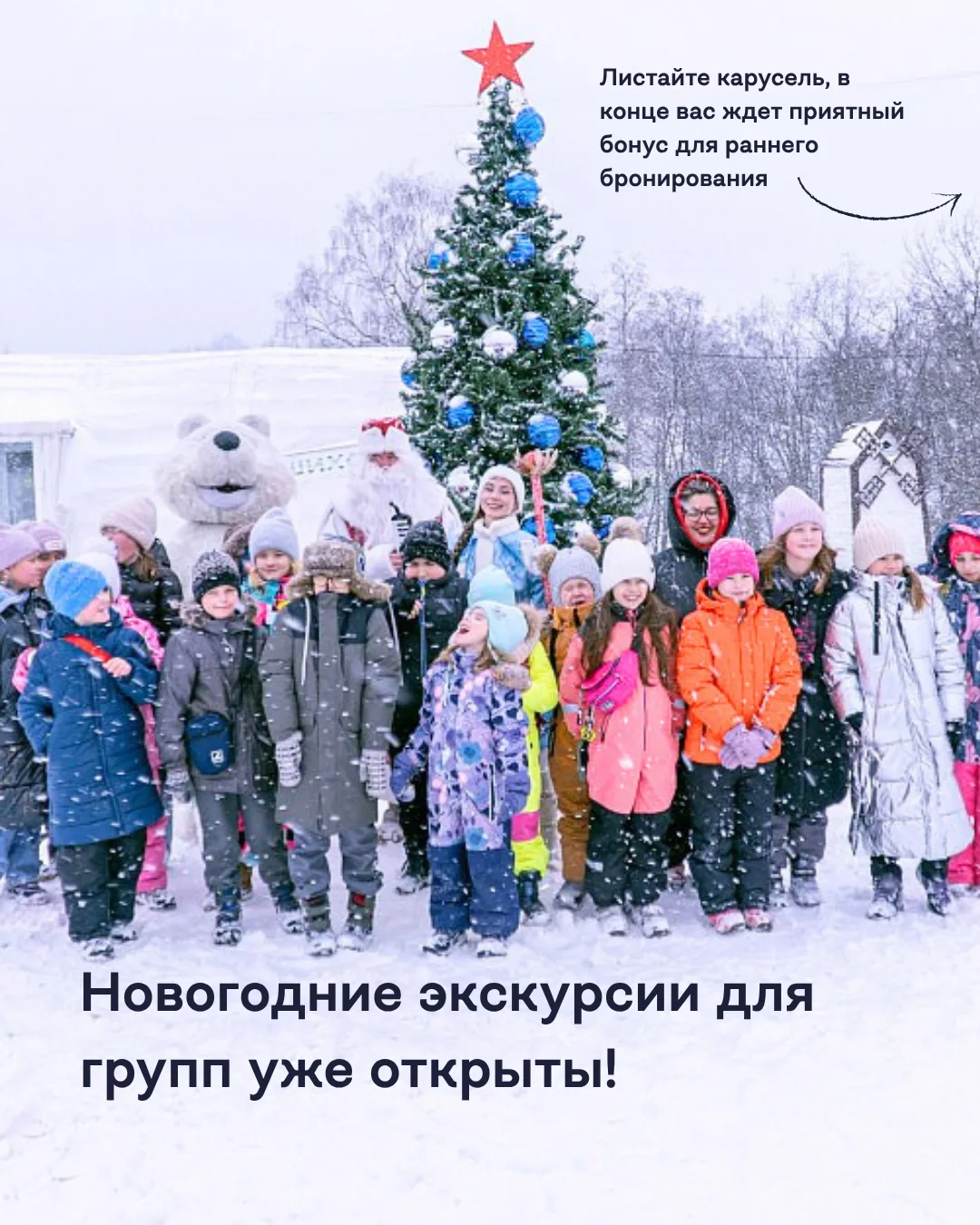 Бронирование Новогодних экскурсий для групп уже открыто!