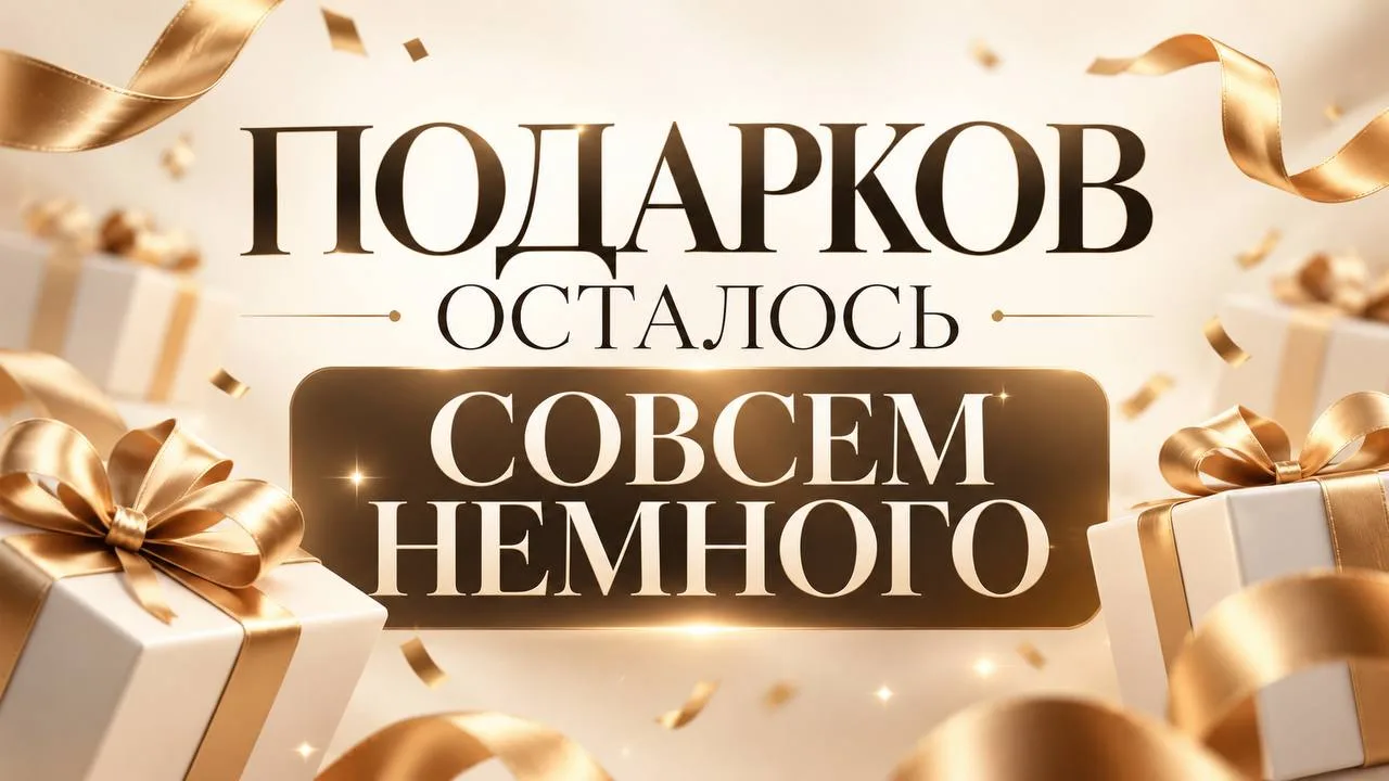 ПОДАРКОВ ОСТАЛОСЬ СОВСЕМ НЕМНОГО🎁