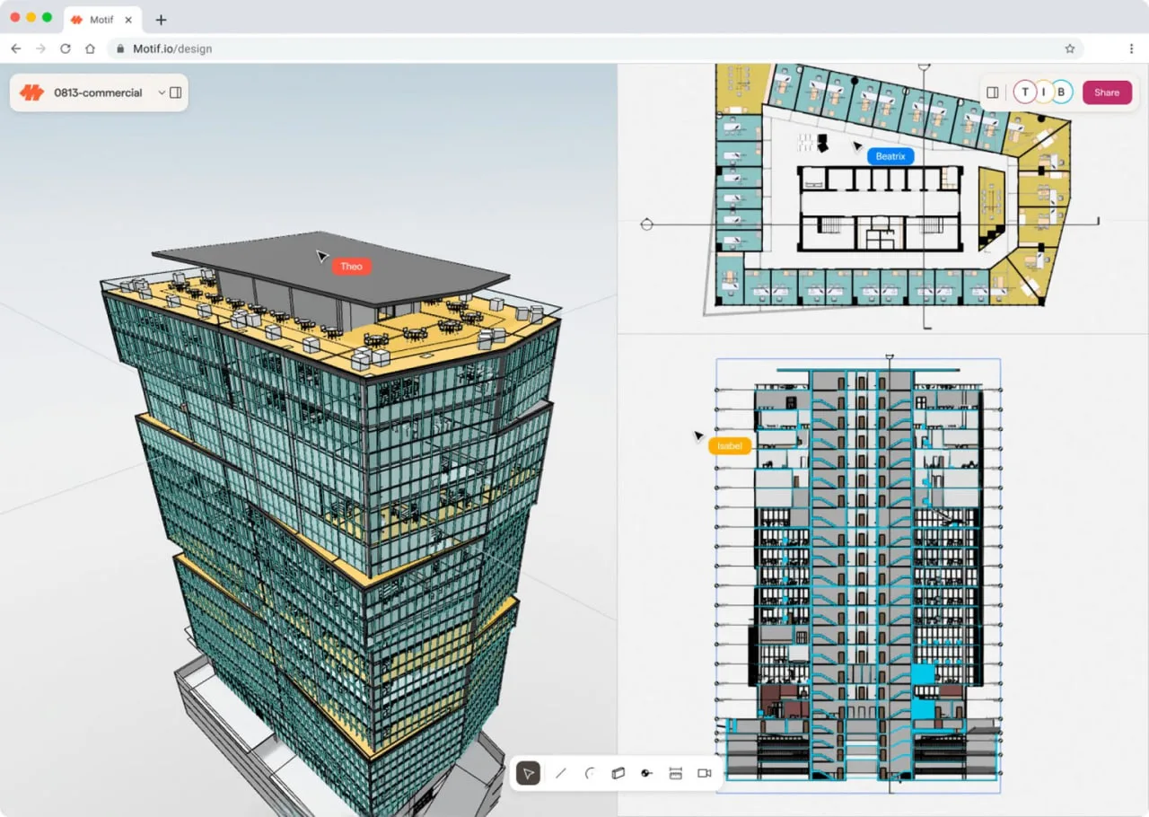 Представлена Motif — новая BIM-платформа, заточенная под ИИ-агентов