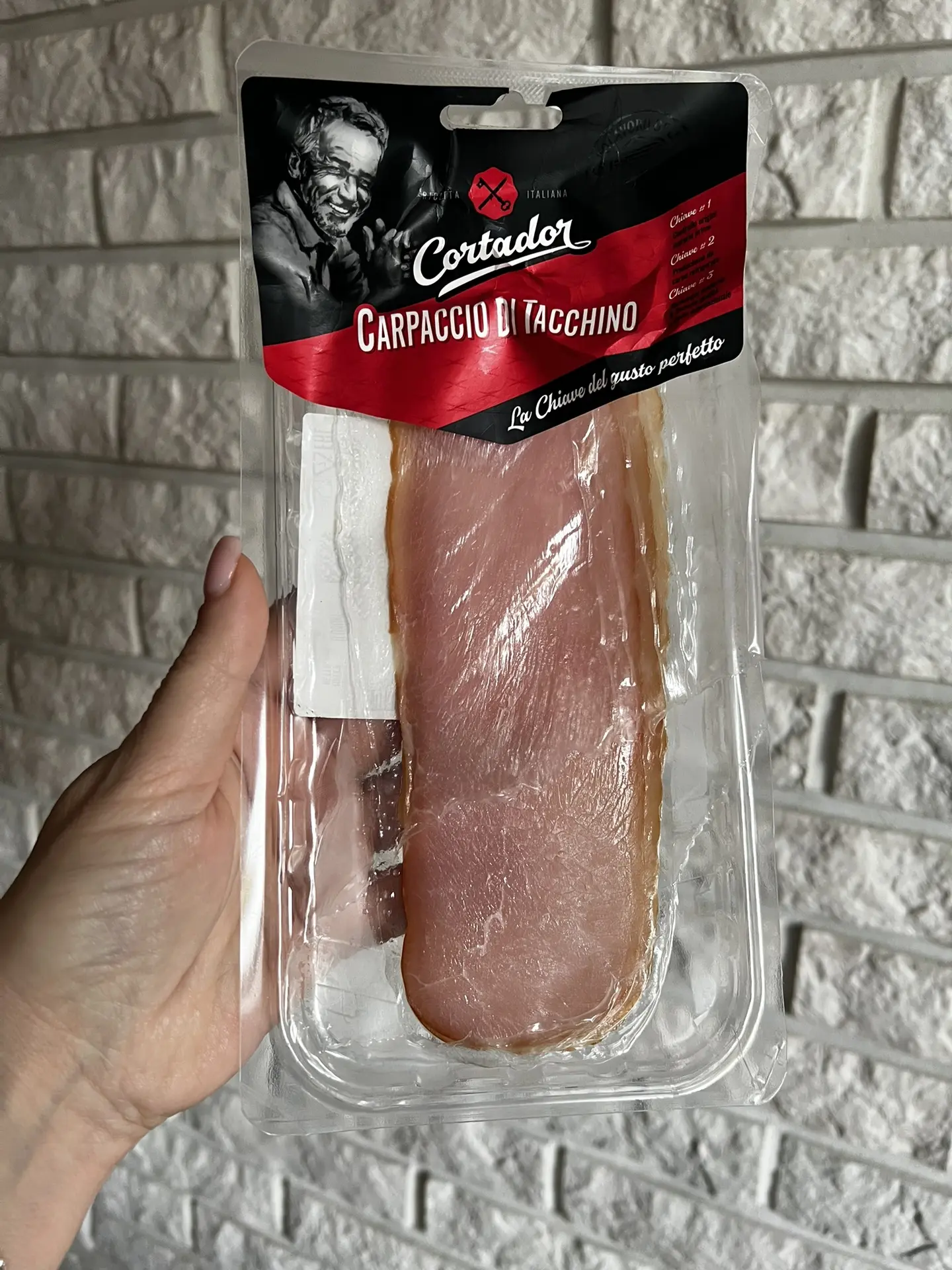 Вот такое карпаччо было на завтраке, мне понравилось. Жир 1 гр. Вкусно, нежно, понравил...