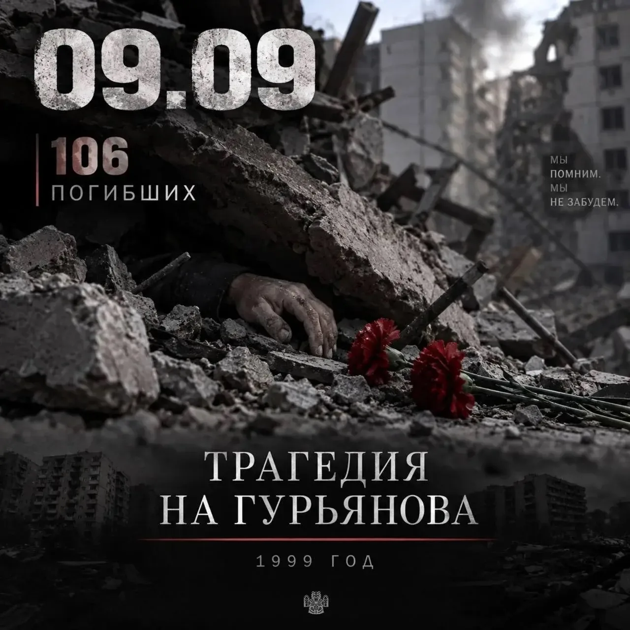 🕯️ 9 сентября — День памяти жертв теракта на улице Гурьянова
