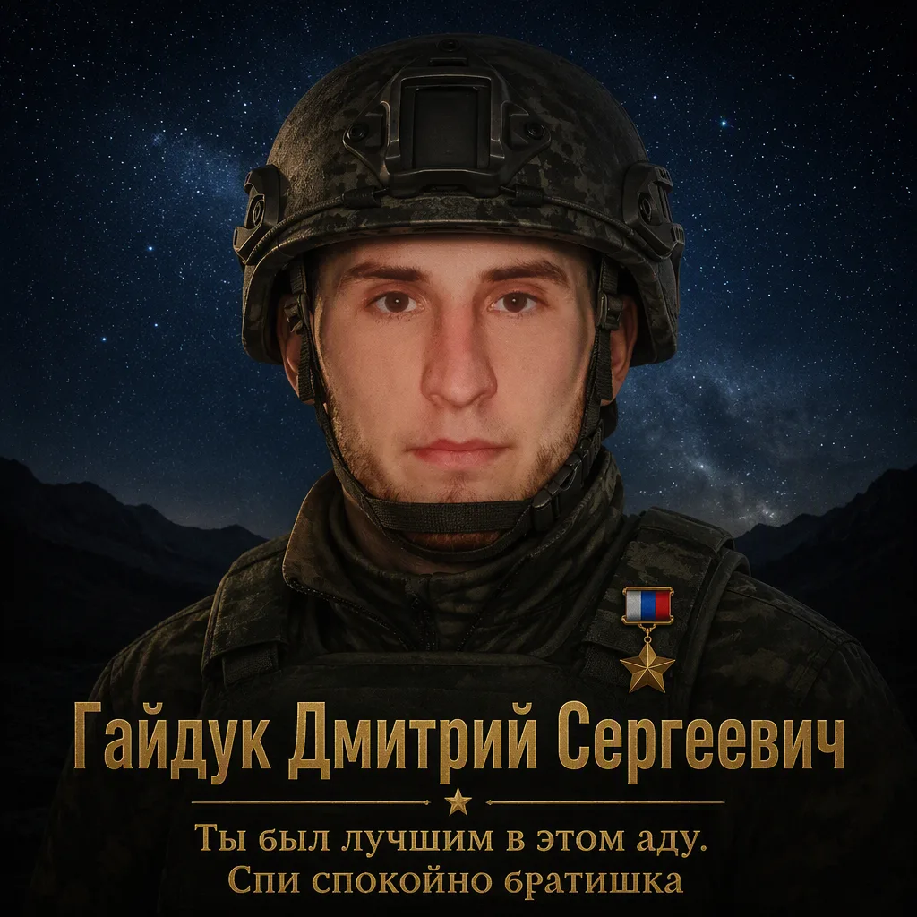 Во время боевого дежурства на позиции ефрейтор 305 гв. АБр Гайдук Дмитрий увидел мотогр...