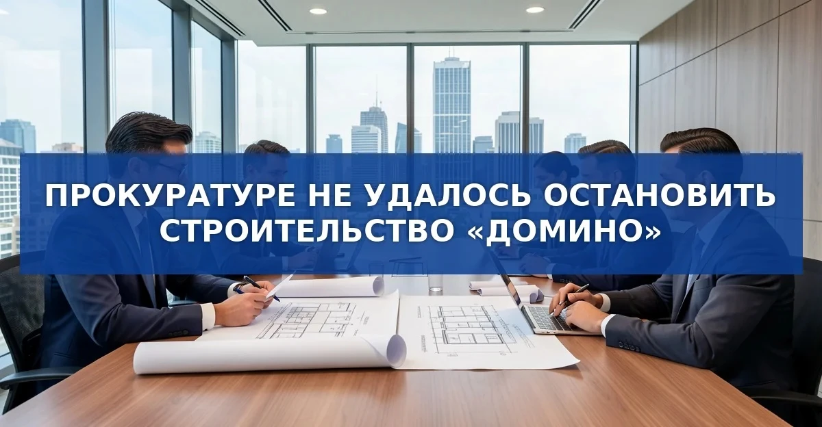 Прокуратура не смогла приостановить возведение комплекса «Домино»