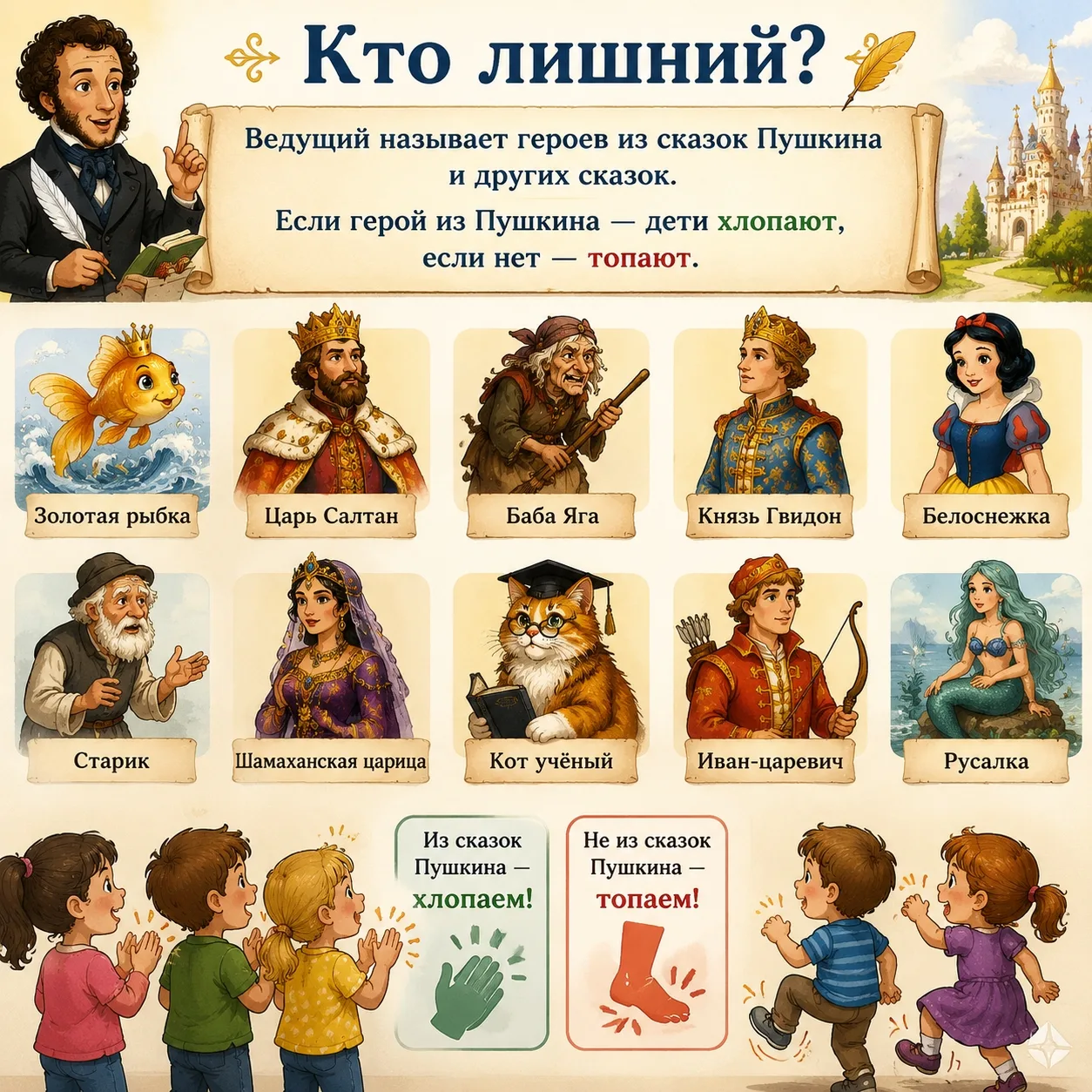 Пушкинский день — прекрасная возможность познакомить детей с творчеством великого русск...