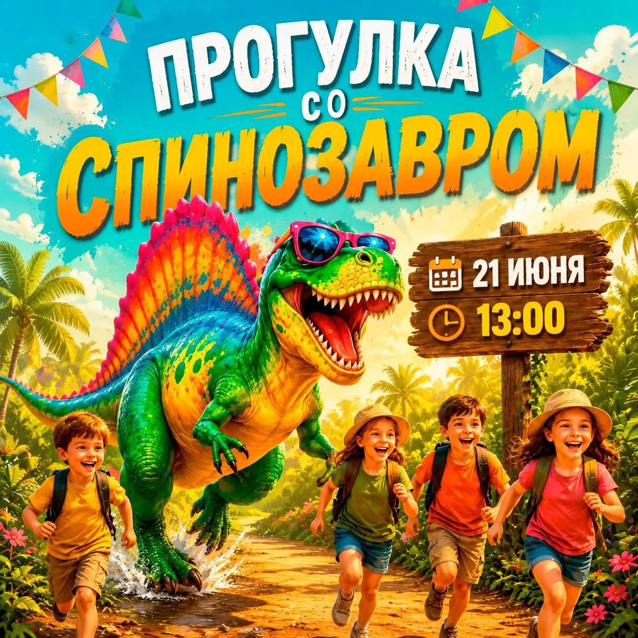 🦖 21 июня в «Ханой-Москва» детей приглашают в парк юрского периода — вход свободный

В 13:00 на вто