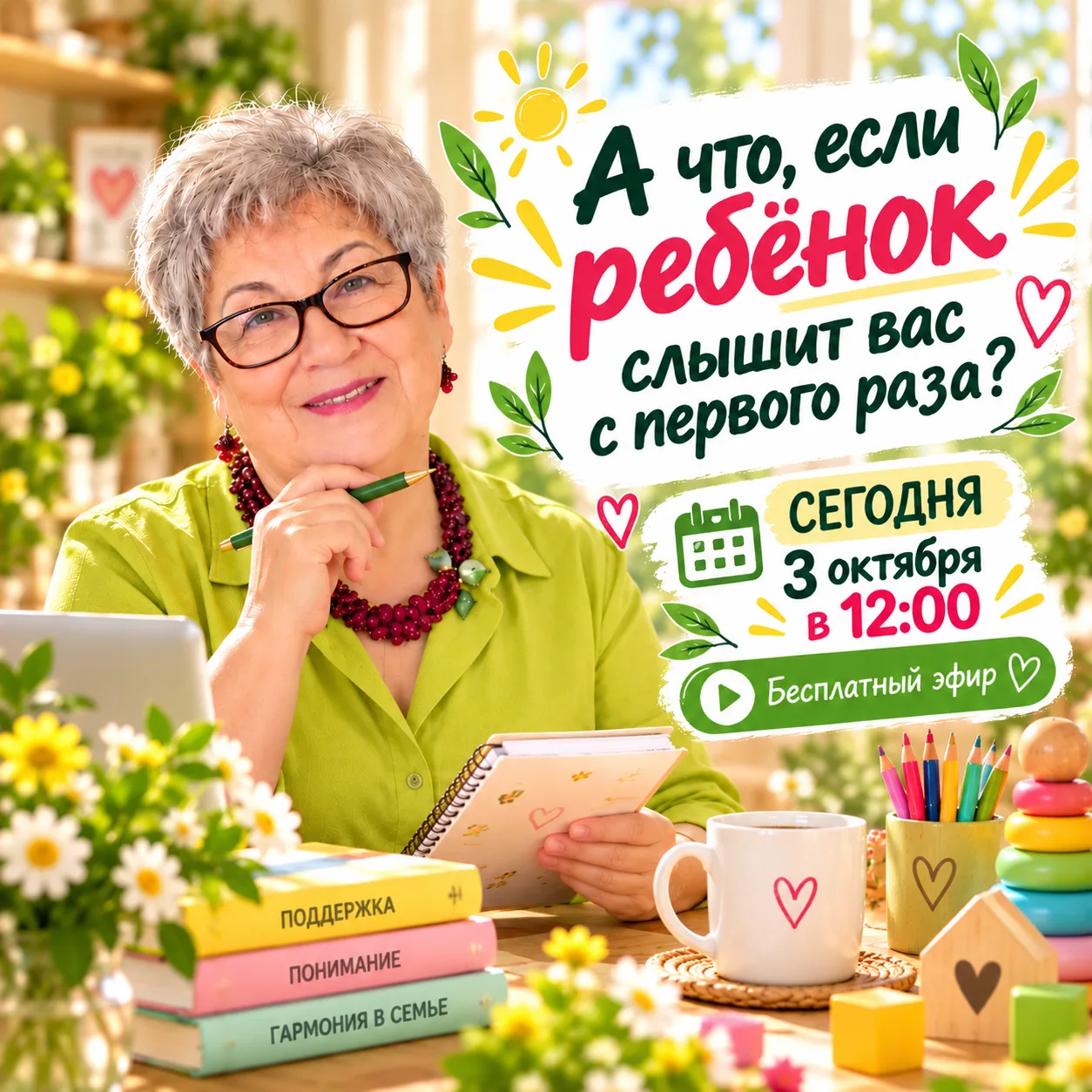 А что, если ребёнок слышит вас с первого раза? 👀
