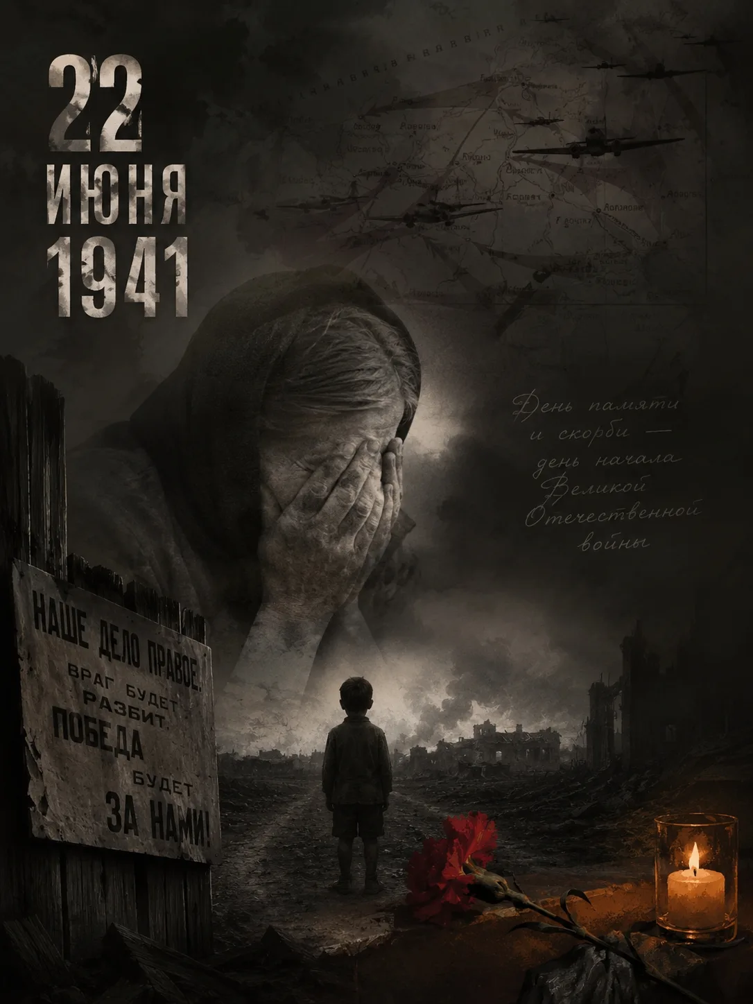 🕯 22 июня — День памяти и скорби🕯

22 июня — особая дата в истории нашей страны. В этот день, в 19