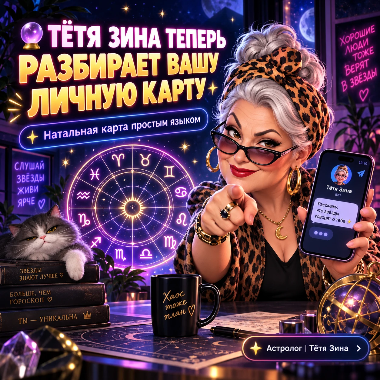 🔮 ТЁТЯ ЗИНА ТЕПЕРЬ РАЗБИРАЕТ ВАШУ ЛИЧНУЮ КАРТУ