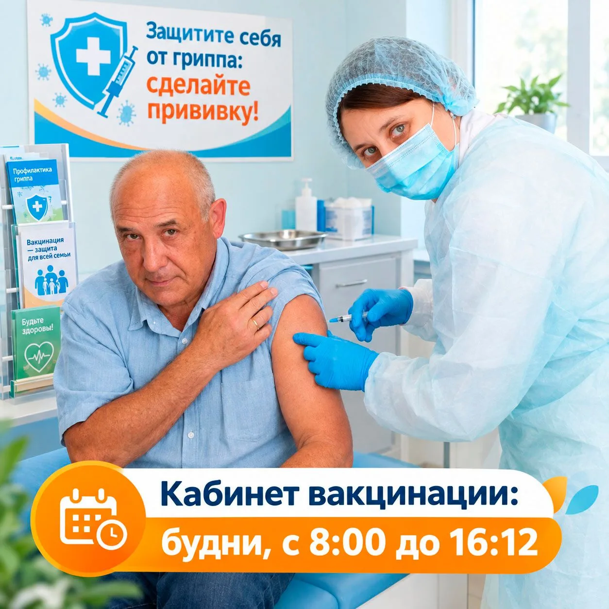 🍂 У нас хорошие новости: мы получили вакцины и уже готовы к прививочной кампании! 😊