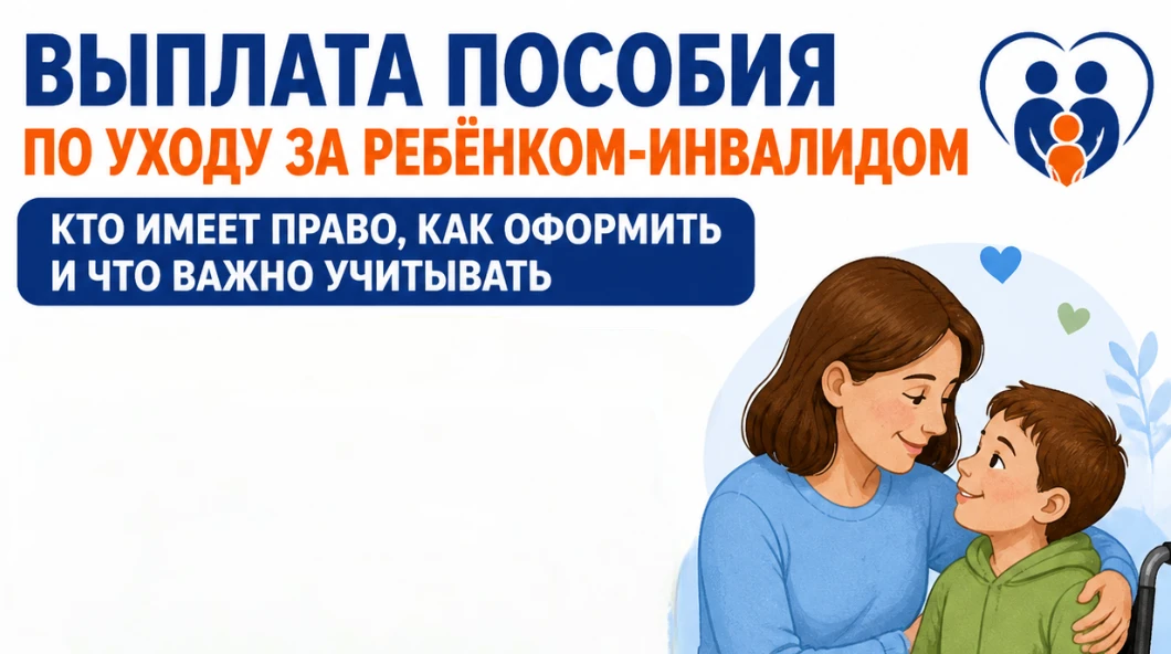💡Выплата пособия по уходу за ребёнком-инвалидом: кто имеет право, как оформить и что в...